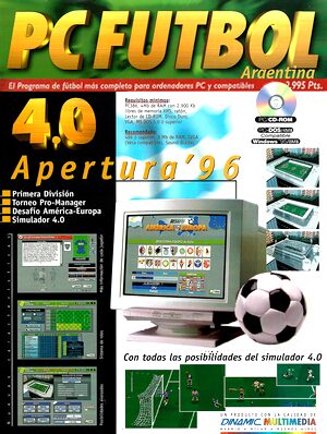 Portada de PC Fútbol 4.0: Argentina Apertura 96′